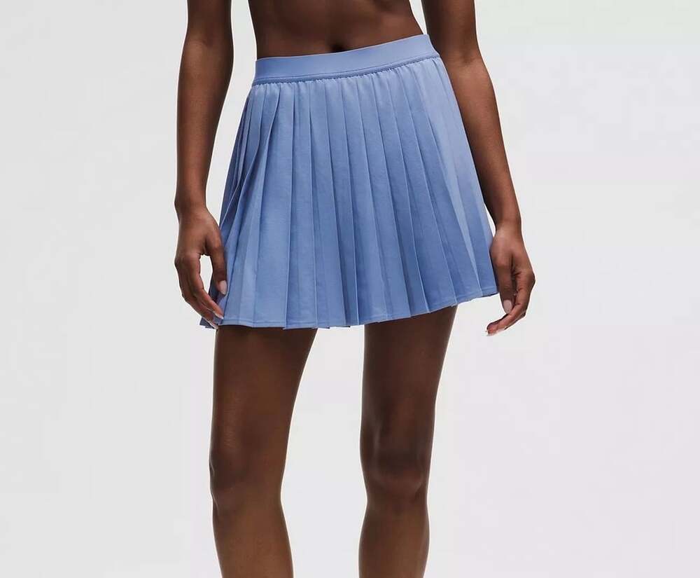 Lululemon High-Rise Pleated Tennis Skirt Water Drop Blue Size 6. Pc73